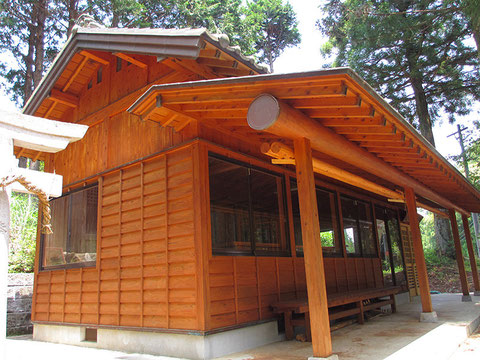 静岡県森町・神社参集所「塗替え」施工後