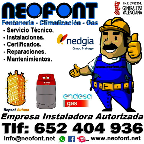 Empresa instaladora de gas Alicante