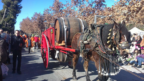 El transporte de vino.