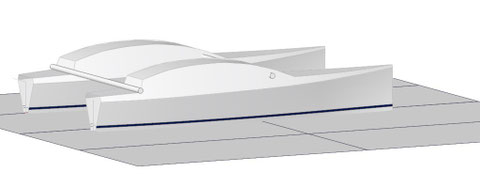CATAMARAN 8m contreplaqué époxy - projet