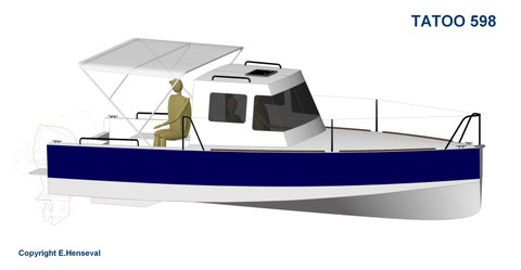 Tatoo 598 - projet de construction E.Riva - Italy