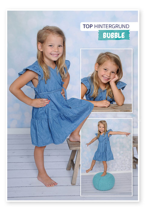 Unser neuer Hintergrund "Bubble" für die Kindergartenfotografie