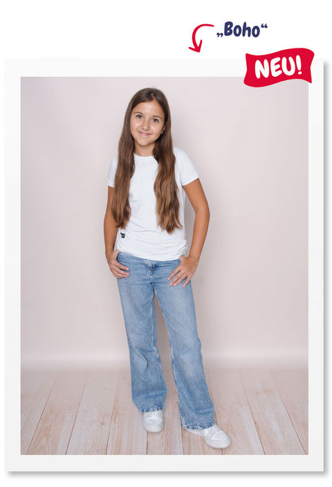 Moderner Boho-Fotohintergrund in der Schulfotografie beim Schulfotografen