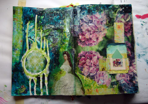 art journal mixed media collage
