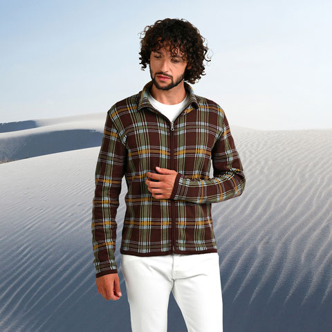 xess+baba, Schweizer Strickwaren, Winter 2024/25, Cardigan Man C4, 100% Merinowolle