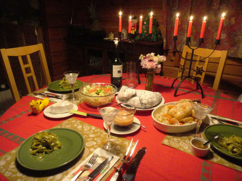 クリスマスの食卓