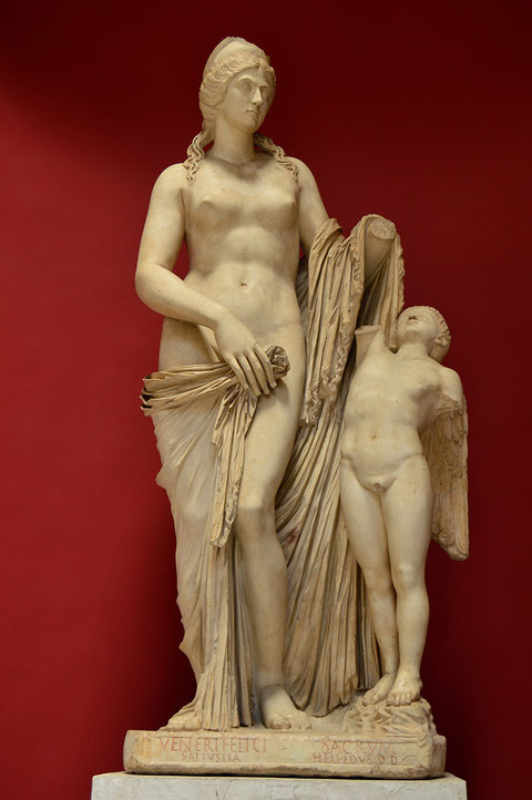 Venus Felix; Cupido; Museos Vaticanos; Afrodita; Eros; Naty Sánchez Ortega;