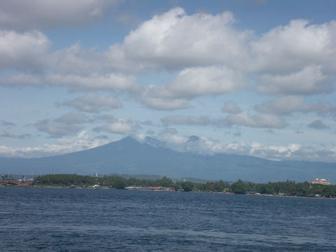Blick auf Davao, Mt Apo