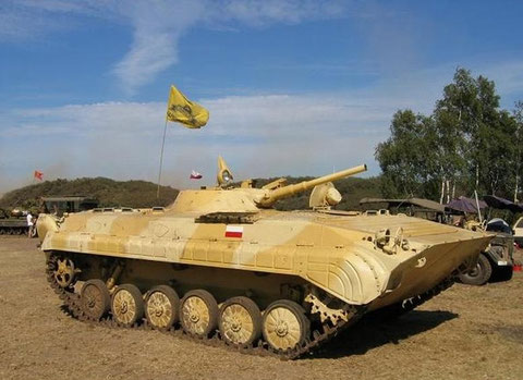 Dieser BMP 1 A ist in Privatbesitz, hier bei einem Militärfahrzeugtreffen in Polen.