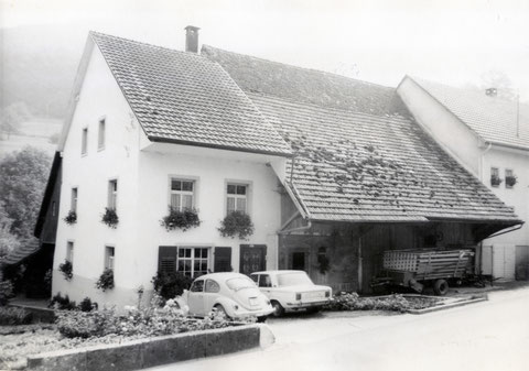 Haus von Fam. Anton Walde-Bachmann, "s Sigerschte Toni" um 1972