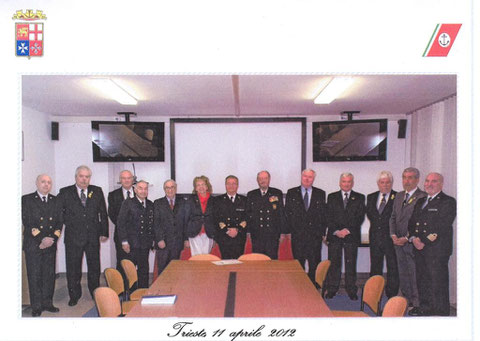 Ricevimento in C.P. ospiti dell'Amm. Basile presente il C.N. Seppi