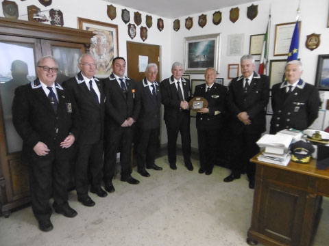 Visita al Comandante C.P. del nuovo C.D. ANMI Trieste