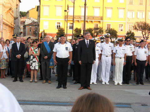 Autorità presenti alla  Cerimonia N. Sauro 