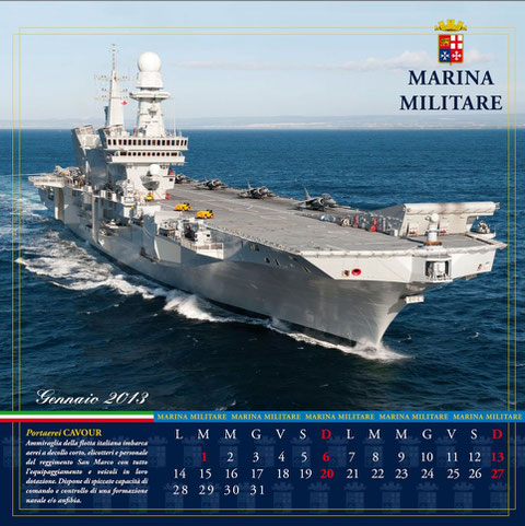 Presentato il calendario della Marina Militare 2013