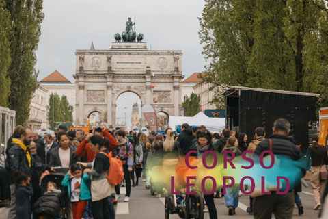 Η γιορτή Corso Leopold στην leopoldstr στο Μόναχο