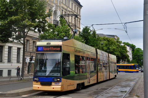 Zusätzlich im Einsatz: Linie 4E zwischen den Haltestellen Hauptbahnhof und Feuerbachstraße/ Sportforum