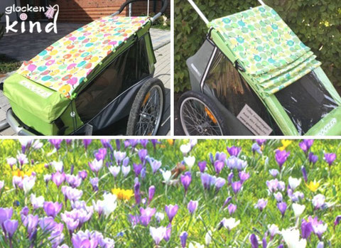 Fahrradanhänger Sonnensegel Sonnenschutz Croozer
