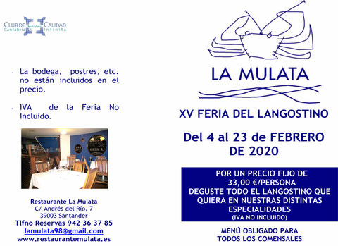 FERIA DEL LANGOSTINO LA MULATA 2020