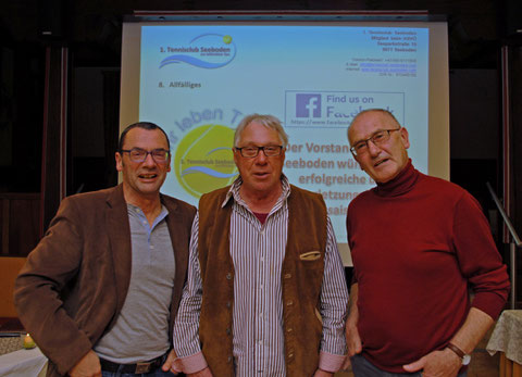 Unsere fleißigen Platzwarte - Helmut Stöflin, Alfred Garnig und Wieland Lange (v.l.n.r.) - nicht im Bild Sepp Glavnig