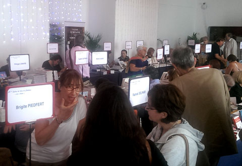 Belles rencontres au salon du livre de Cabourg "Lire à Balbec" le 11 juillet 2017