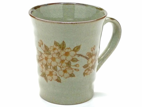 九谷焼【マグカップ】しだれ桜【裏絵】