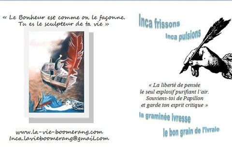 un double-clic sur la carte de visite, elle s'aggrandit