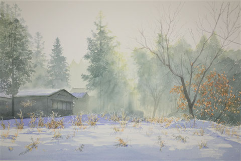 Work 6 , " Winter light " ,  33x50cm,  270,000yen