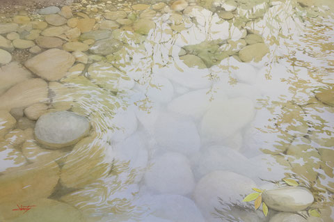 Work 2 , " Clear stream " , 60x91cm, 540,000yen