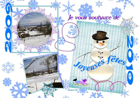 Noël, nouvel an, carte