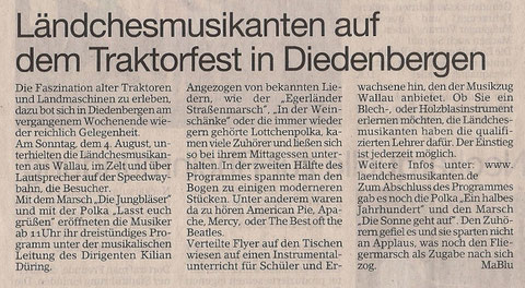 Bericht im Erbenheimer Anzeiger 09.08.2013