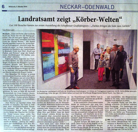 Landratsamt zeigt "Körber-Welten" - © Peter Lahr / Rhein-Neckar-Zeitung 05.10.2016