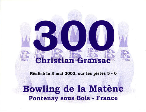 Le diplôme du 300
