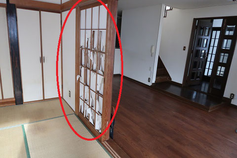 障子の破れ