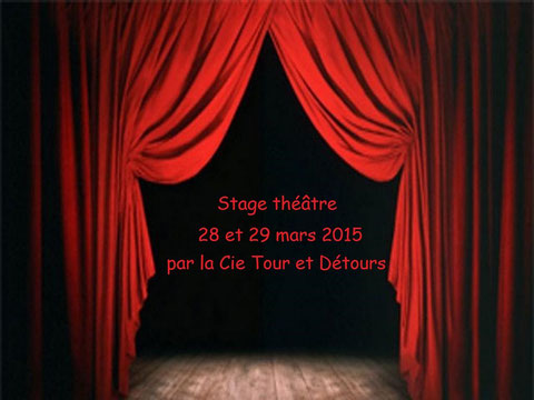 Inscrivez-vous vite au stage de théâtre de la compagnie Tours et Détours