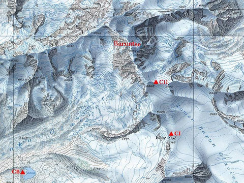 Baruntse Map