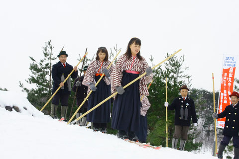 一本杖　スキー発祥の地,明治時代後期の風貌が頭をよぎる