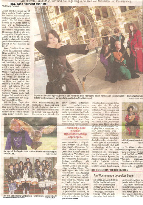 Auch hier zur Zeit des Gaudium 2010