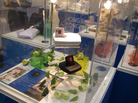 Fall detect Personal Emergency Response System PD139 exhibit in HCR Tokyo Japan