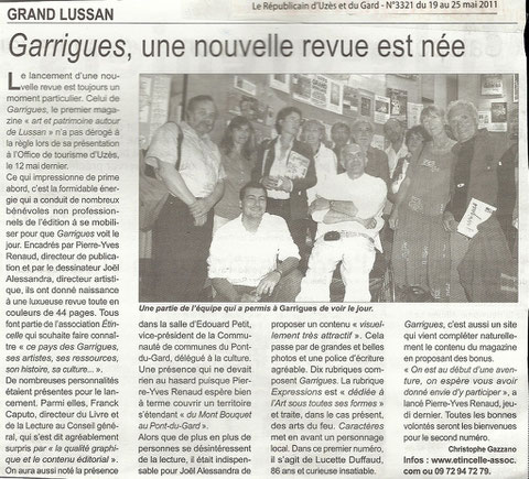 La presse et Garrigues..