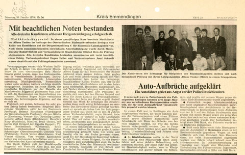 Badische Zeitung vom Dienstag, 30. Januar 1979 / Nr. 24