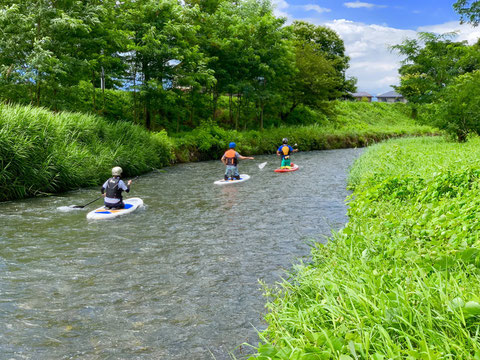 4．さあ川下りスタート！まずは川の流れに慣れましょう