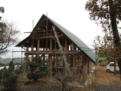 平成22年11月 屋根葺き