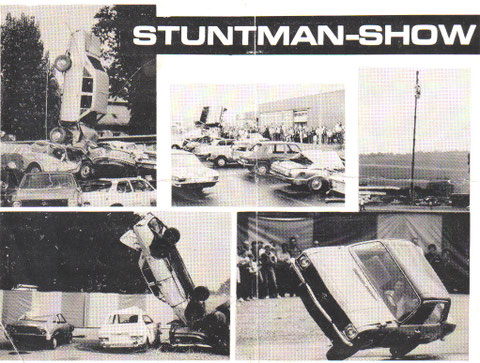 Postkarten bilder 1977 / Roselly stunt show P. Roselly mit meinen Brüdern Roselly München