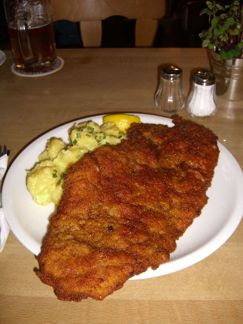 so sehen Schnitzel dort aus