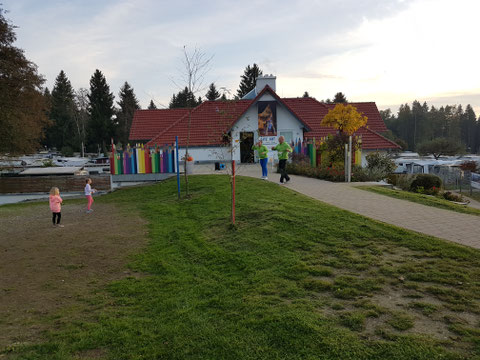 Open Air Disco am Abend