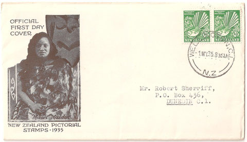 First day cover, 1st of May 1935