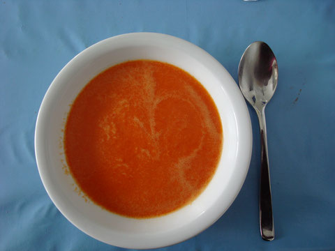 Peperoni-Suppe (Rezept: Bild anklicken!)