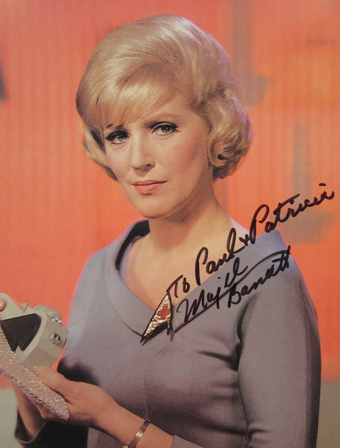 Majel Barrett as Christine Chapel : Signed at Grand Slam Show IX, USA, 2001