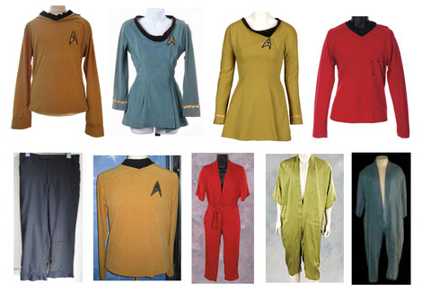 star trek TOS screen used costume pant dress tunic prop