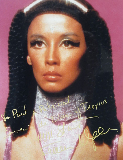 France Nuyen as Elaan of Troyius : Signed at Grand Slam Show IX, USA, 2001